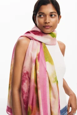 Écharpes E Cachecóis<Desigual Foulard retangular aquarela