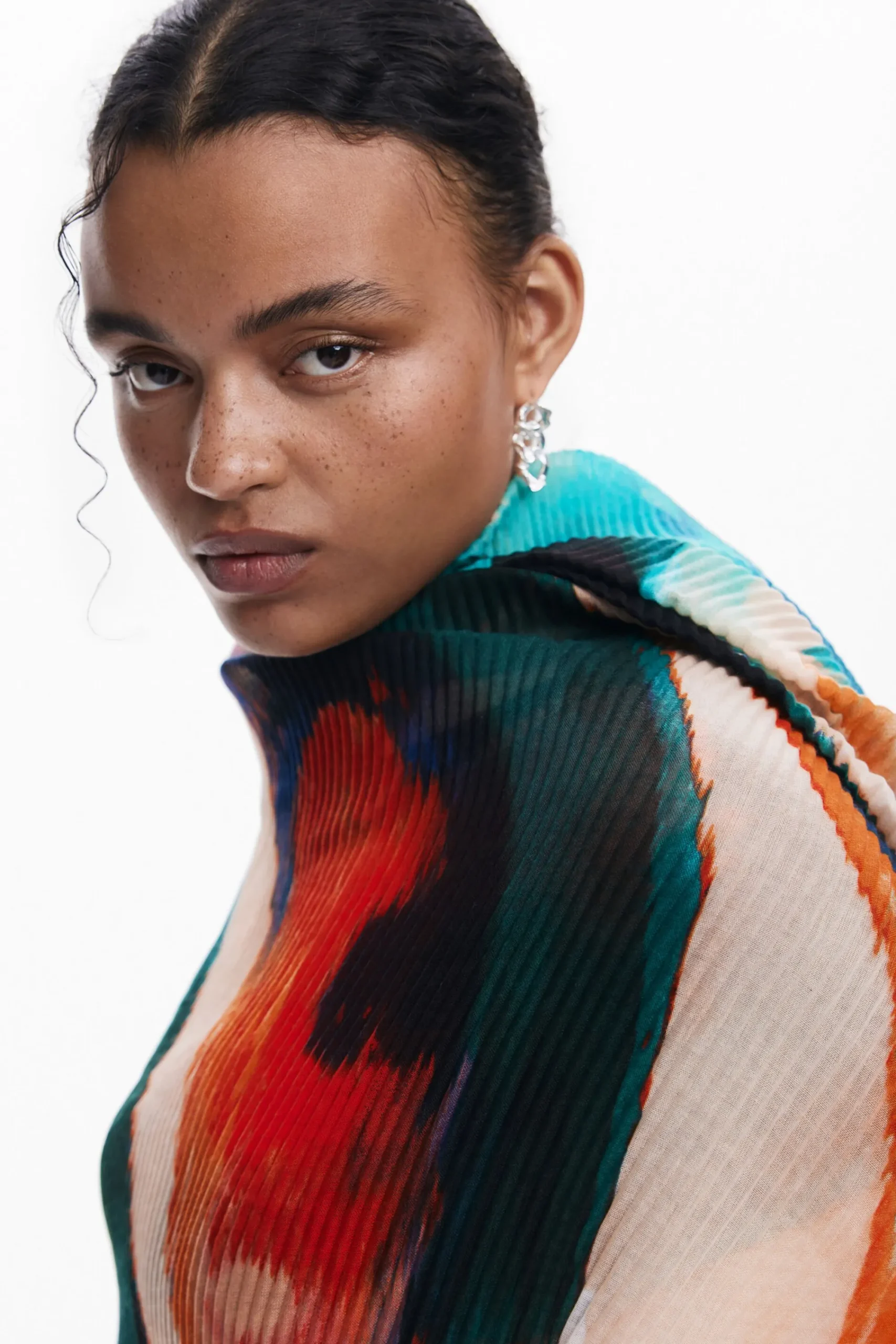 Écharpes E Cachecóis<Desigual Foulard retangular estampado
