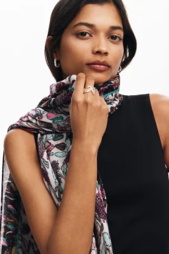 Écharpes E Cachecóis<Desigual Foulard retangular flores