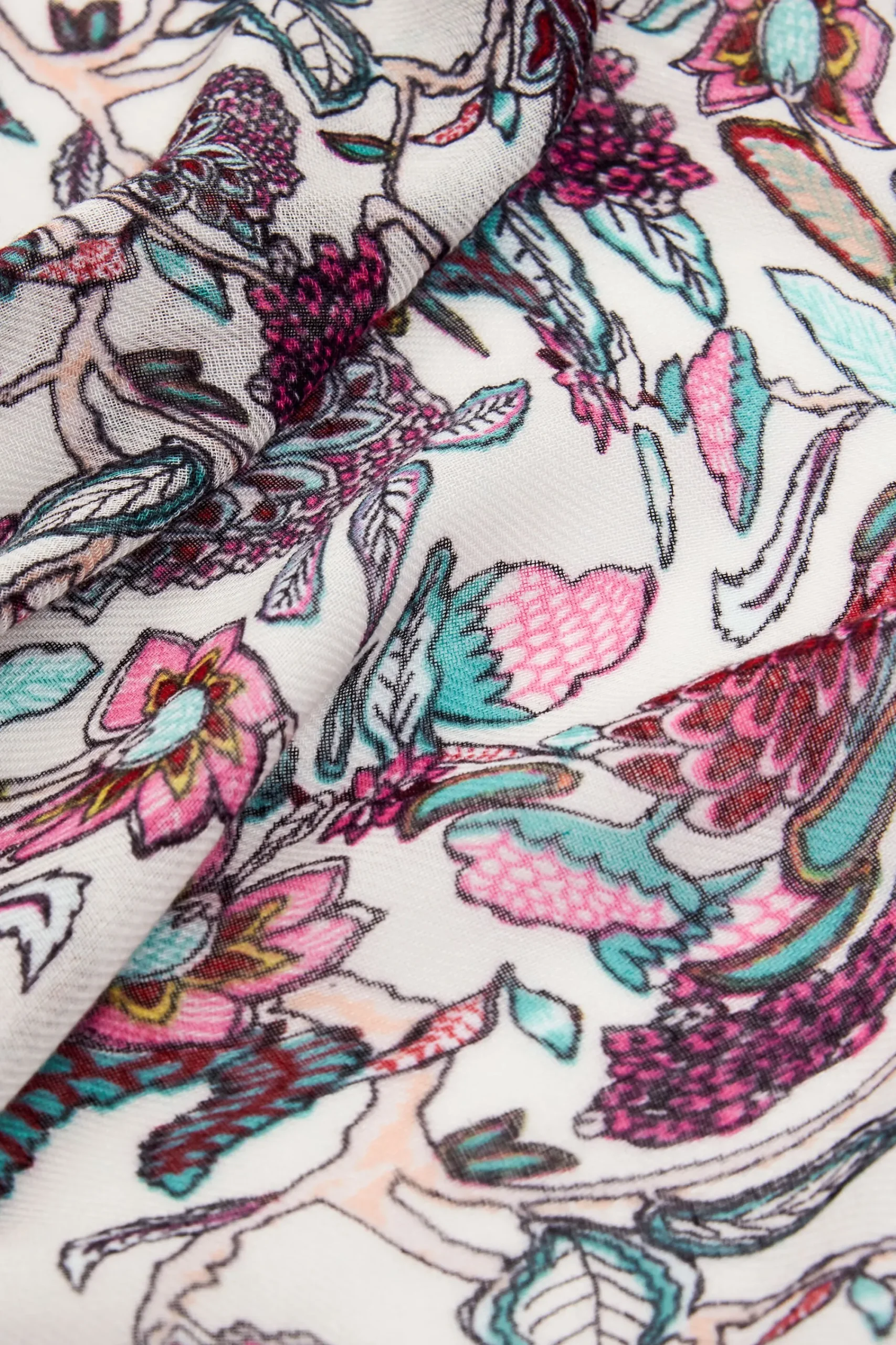 Écharpes E Cachecóis<Desigual Foulard retangular flores