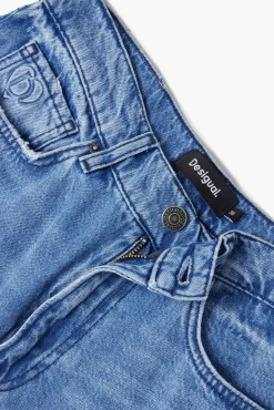 Jeans|Calças<Desigual Ilustração de margarida em jeans