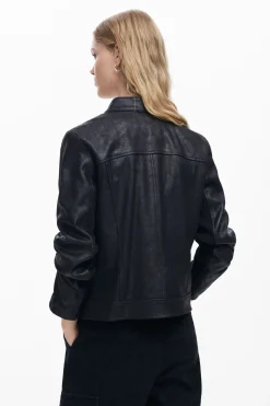 Casacões E Casacos<Desigual Jaqueta biker regular