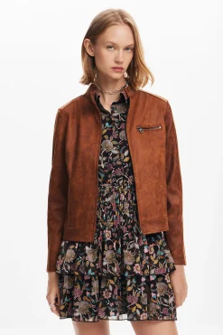 Casacões E Casacos<Desigual Jaqueta biker regular