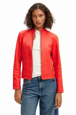 Casacões E Casacos<Desigual Jaqueta biker slim