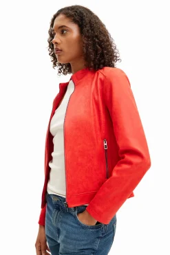 Casacões E Casacos<Desigual Jaqueta biker slim