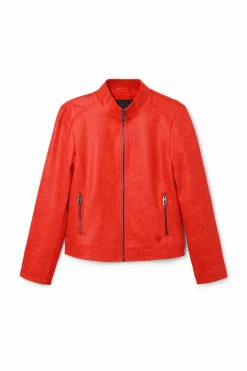 Casacões E Casacos<Desigual Jaqueta biker slim
