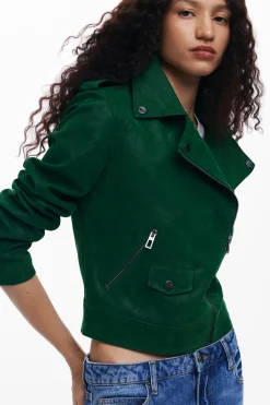 Casacões E Casacos<Desigual Jaqueta biker texturizada