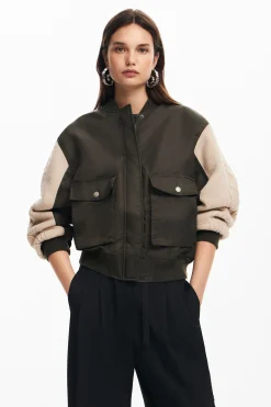Roupa De Malha|Casacões E Casacos<Desigual Jaqueta bomber