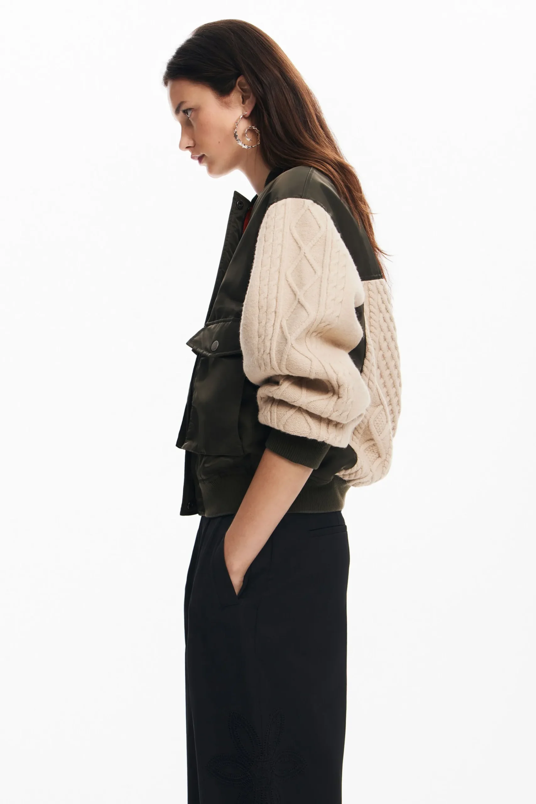 Roupa De Malha|Casacões E Casacos<Desigual Jaqueta bomber