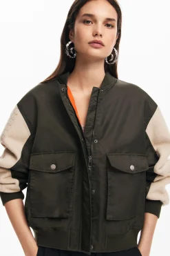 Roupa De Malha|Casacões E Casacos<Desigual Jaqueta bomber