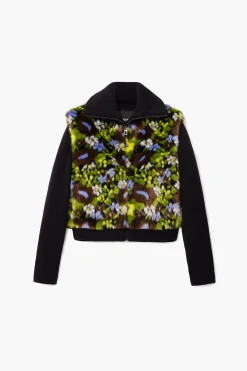 Casacões E Casacos<Desigual Jaqueta combinada com flores
