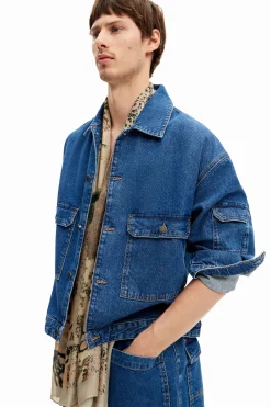 Casacões E Casacos<Desigual Jaqueta de denim com bolsos