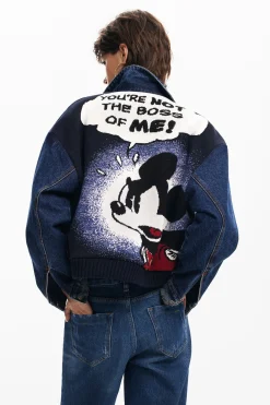 Casacões E Casacos<Desigual Jaqueta de denim Mickey