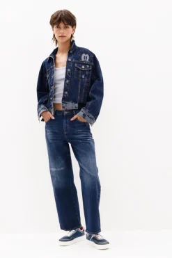 Casacões E Casacos<Desigual Jaqueta de denim Mickey