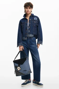 Casacões E Casacos<Desigual Jaqueta de denim Mickey