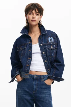 Casacões E Casacos<Desigual Jaqueta de denim Mickey