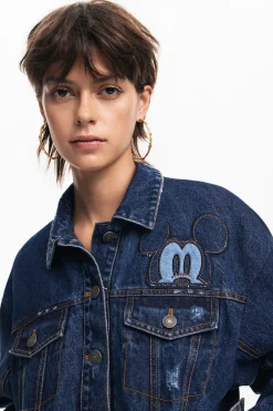 Casacões E Casacos<Desigual Jaqueta de denim Mickey