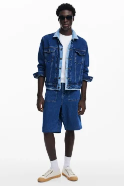 Casacões E Casacos<Desigual Jaqueta de denim patchwork