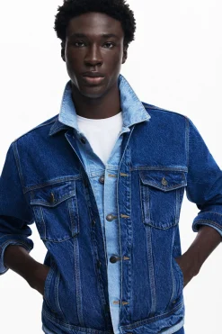Casacões E Casacos<Desigual Jaqueta de denim patchwork