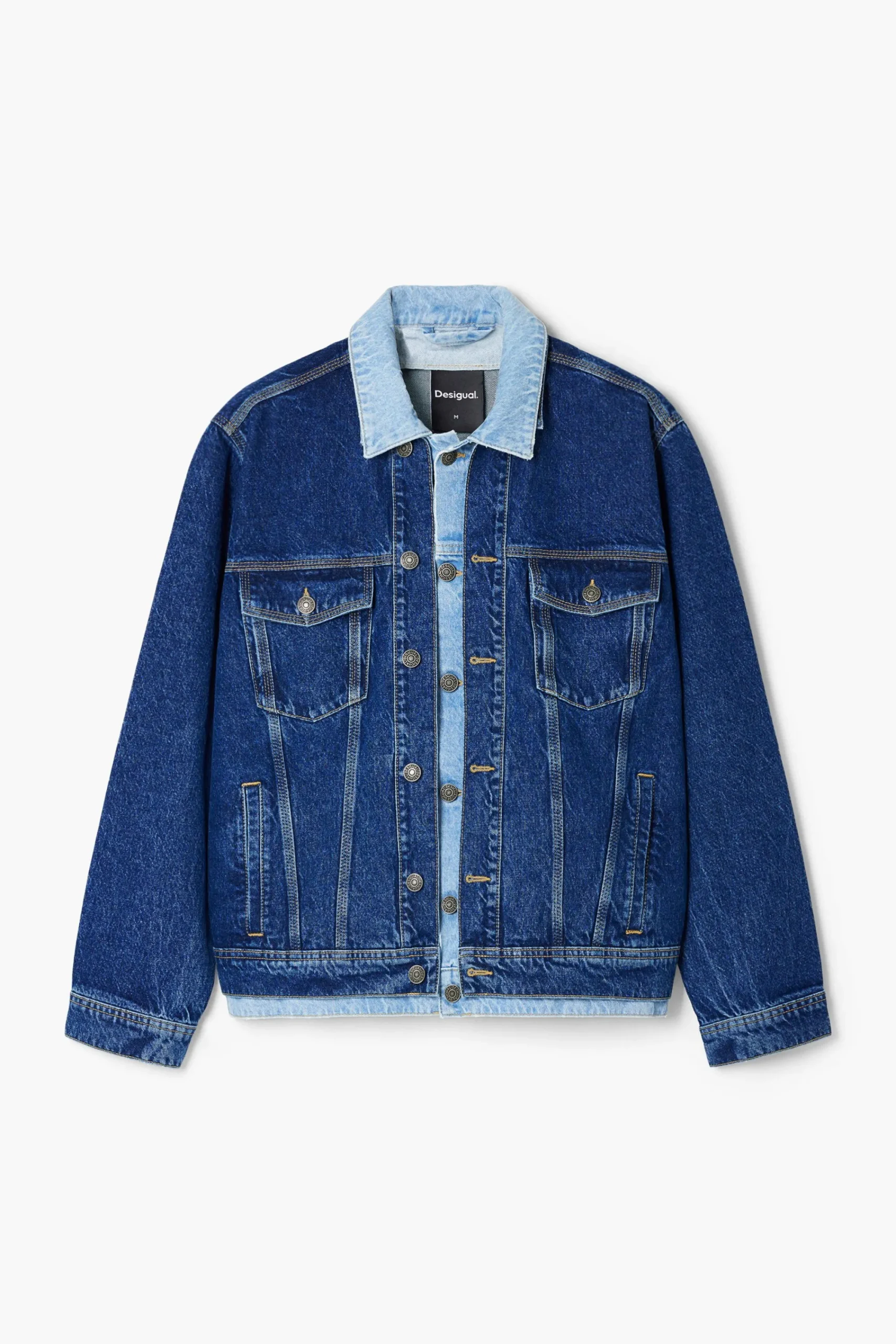 Casacões E Casacos<Desigual Jaqueta de denim patchwork