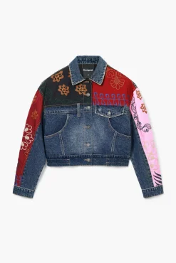 Casacões E Casacos<Desigual Jaqueta de denim patchwork