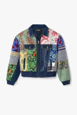 Casacões E Casacos<Desigual Jaqueta de denim patchwork
