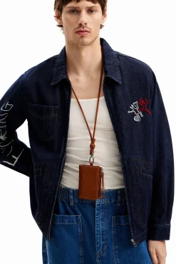 Casacões E Casacos<Desigual Jaqueta de denim silhuetas