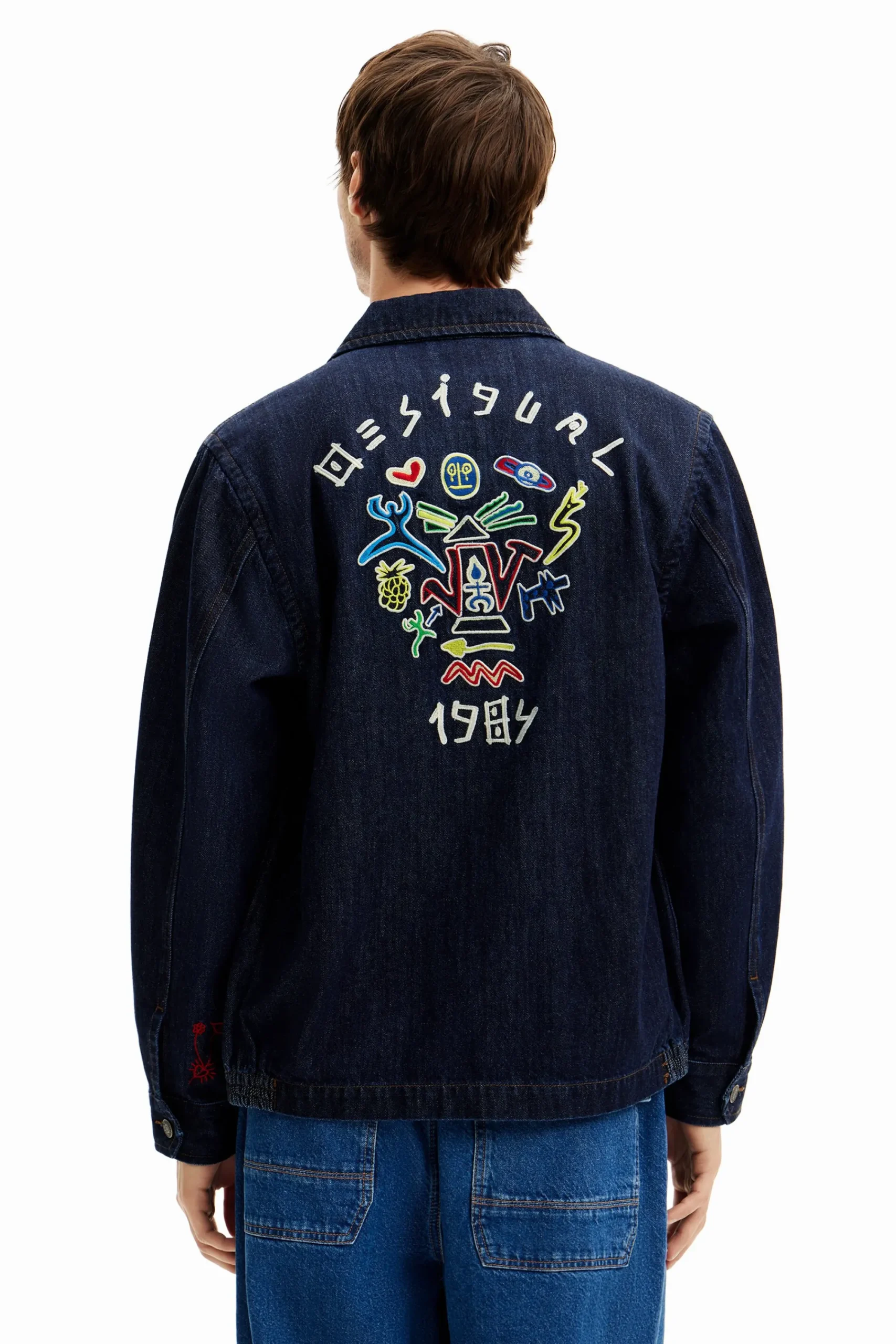 Casacões E Casacos<Desigual Jaqueta de denim silhuetas