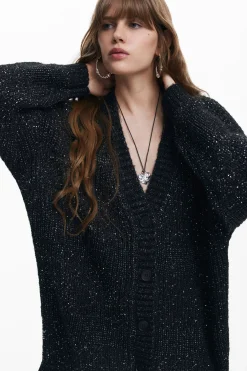 Roupa De Malha|Malha<Desigual Jaqueta de ponto com decote em V