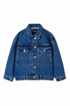 Casacões E Casacos<Desigual Jaqueta jeans trucker