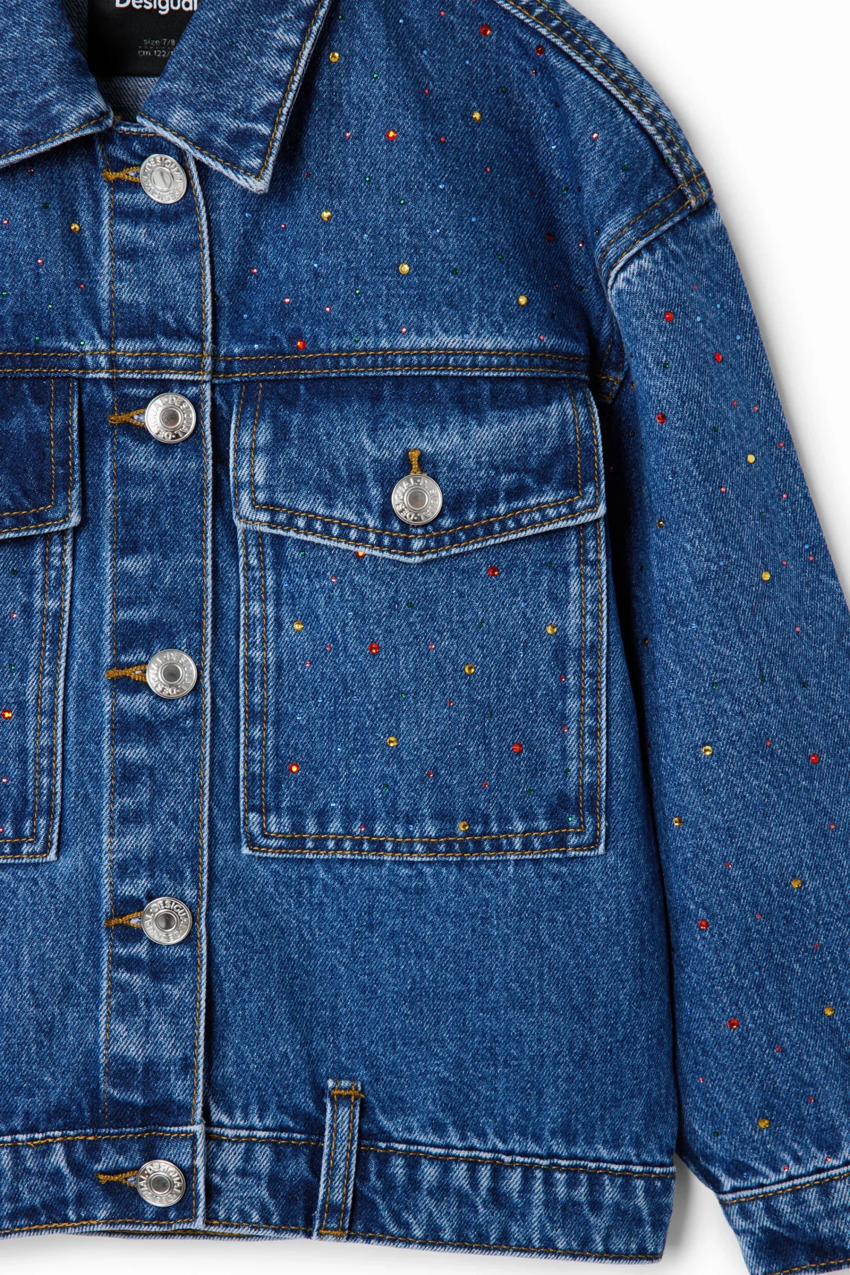 Casacões E Casacos<Desigual Jaqueta jeans trucker
