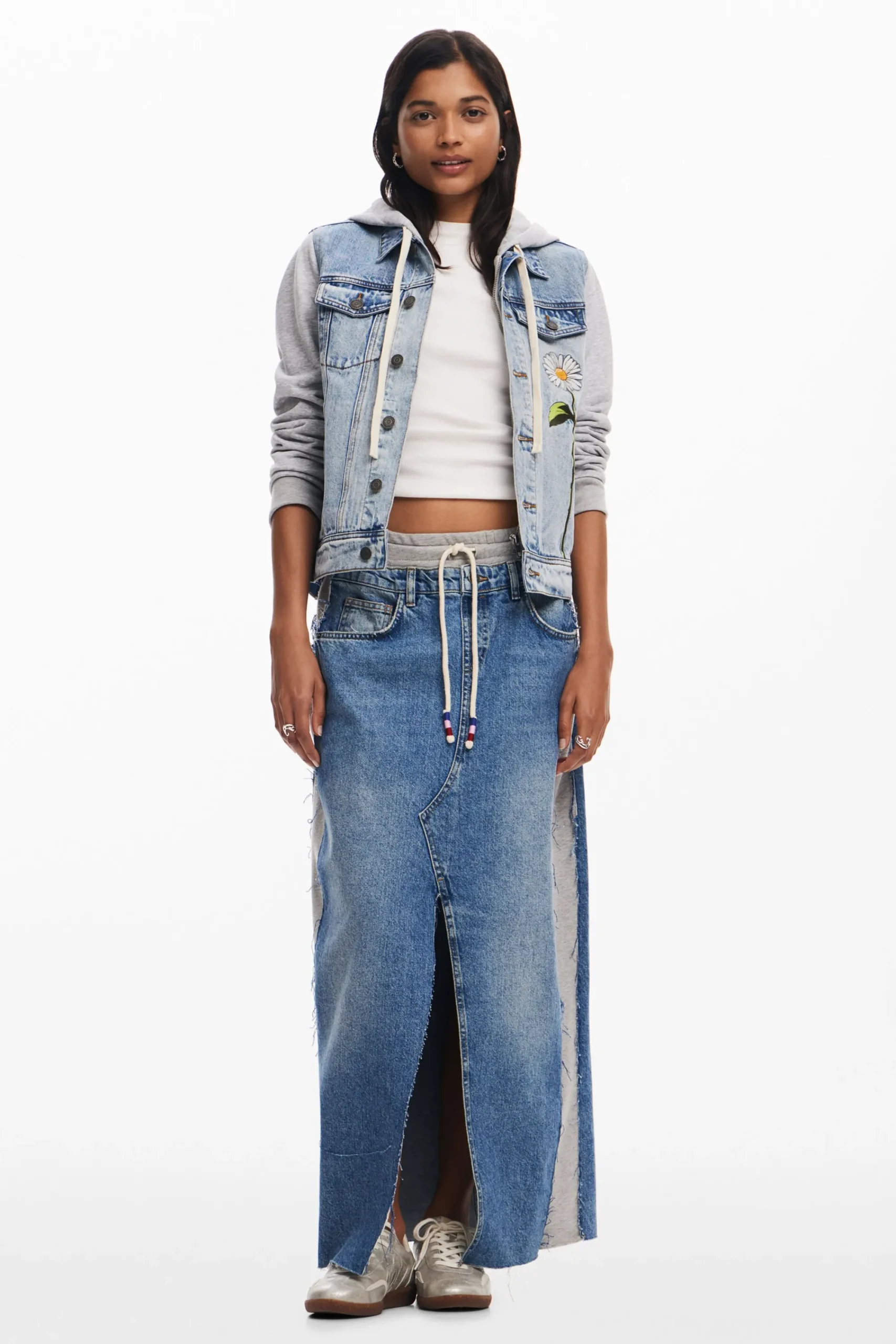 Casacões E Casacos<Desigual Jaqueta jeans trucker