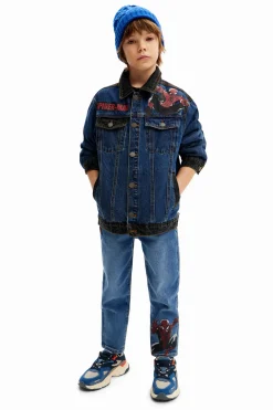 Casacões E Casacos<Desigual Jaqueta jeans trucker do Spiderman