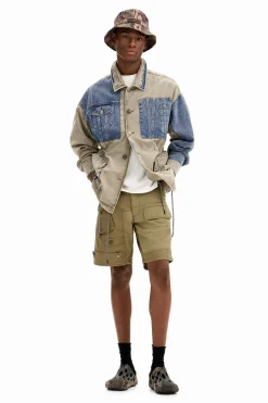 Casacões E Casacos<Desigual Jaqueta parka híbrida