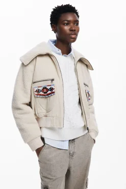 Casacões E Casacos<Desigual Jaqueta trucker