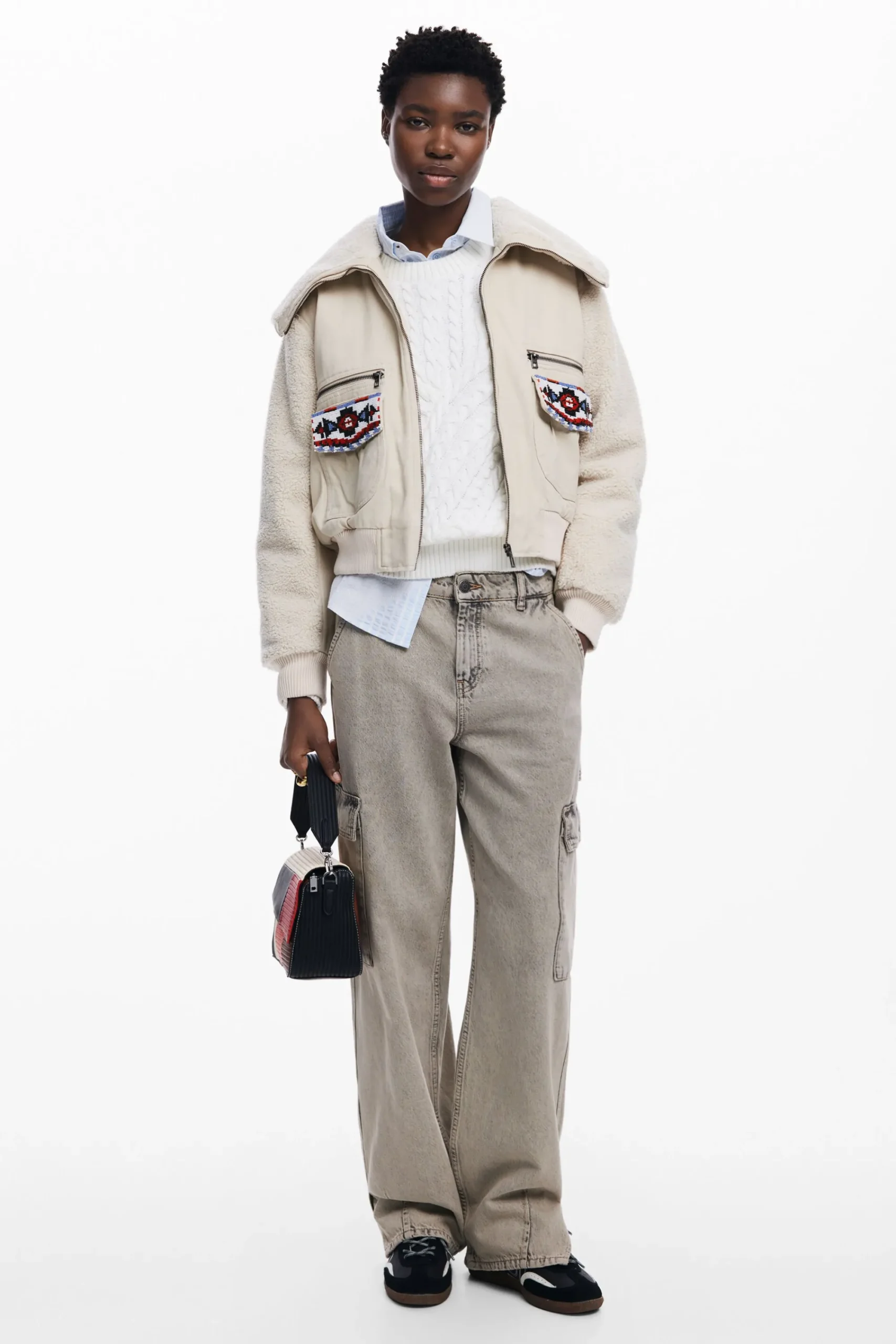 Casacões E Casacos<Desigual Jaqueta trucker