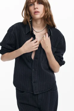 Casacões E Casacos<Desigual Jaqueta trucker de denim