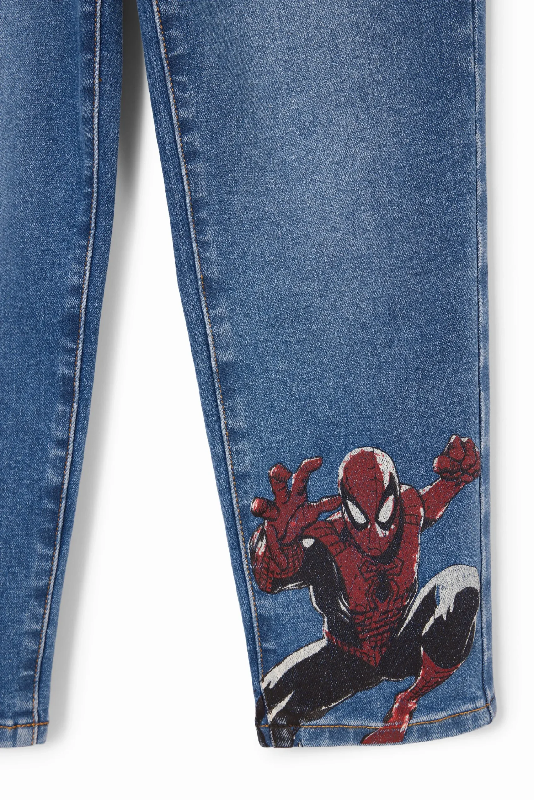 Calças E Jeans<Desigual Jeans bordado do Homem-Aranha