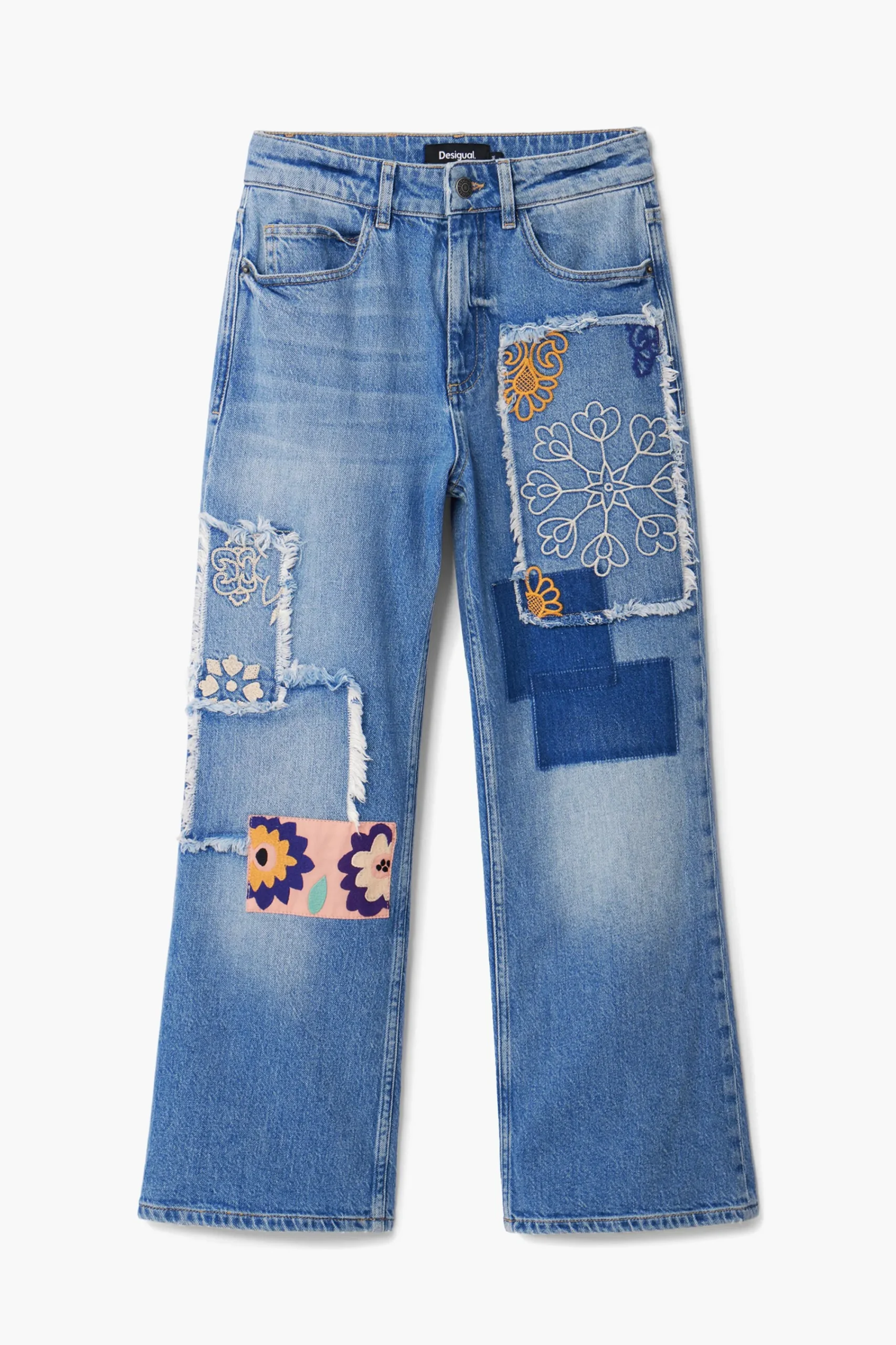 Jeans|Calças<Desigual Jeans patchwork