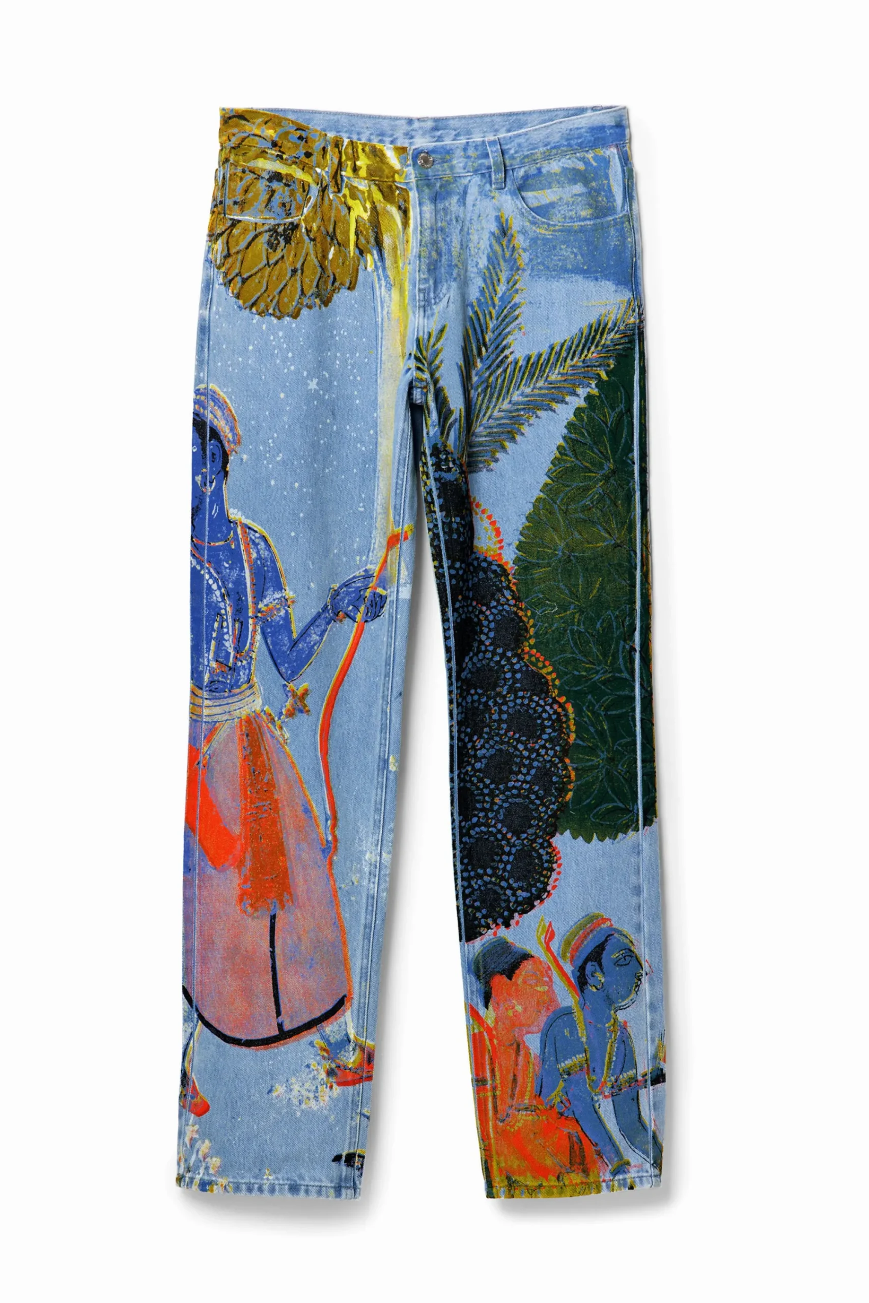 Jeans E Calças<Desigual Jeans straight estampados Índia