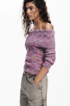 Malha|Roupa De Malha<Desigual Jersey com decote bardot