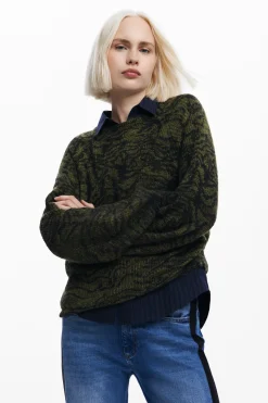 Roupa De Malha|Malha<Desigual Jersey com estampa artística