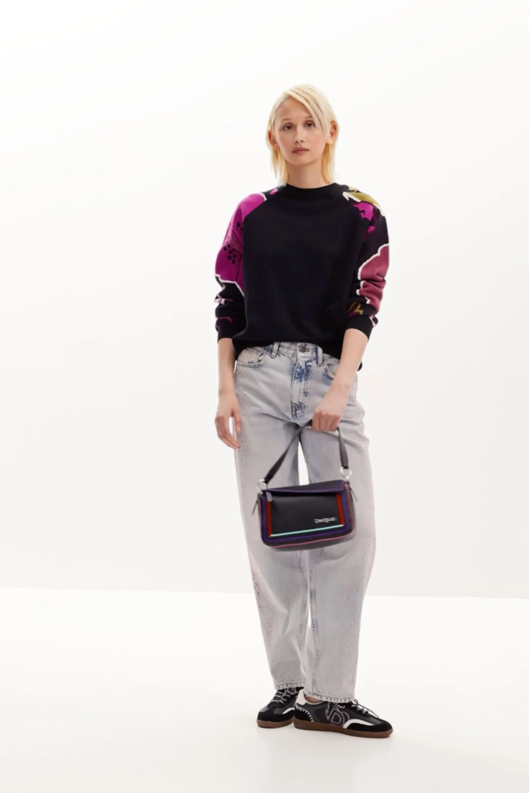Roupa De Malha|Malha<Desigual Jersey com mangas florais