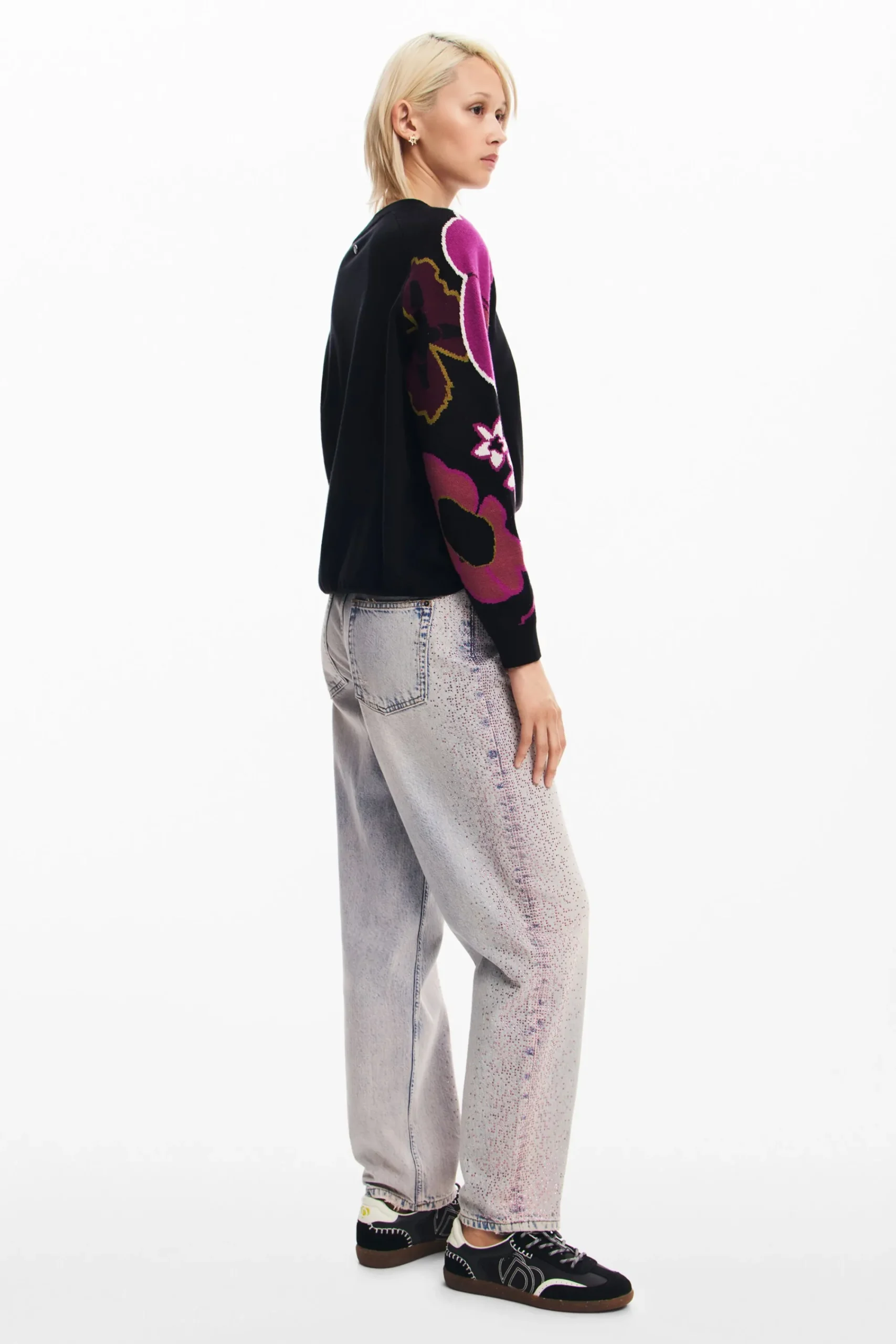 Roupa De Malha|Malha<Desigual Jersey com mangas florais