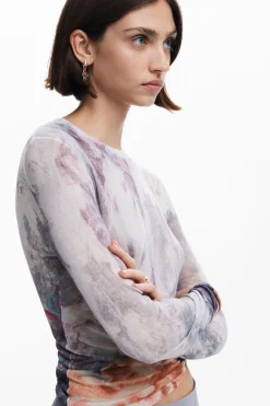 Roupa De Malha|Malha<Desigual Jersey de gola alta arty
