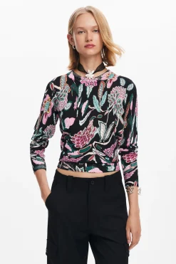 Roupa De Malha|Malha<Desigual Jersey de malha com desenhos botânicos