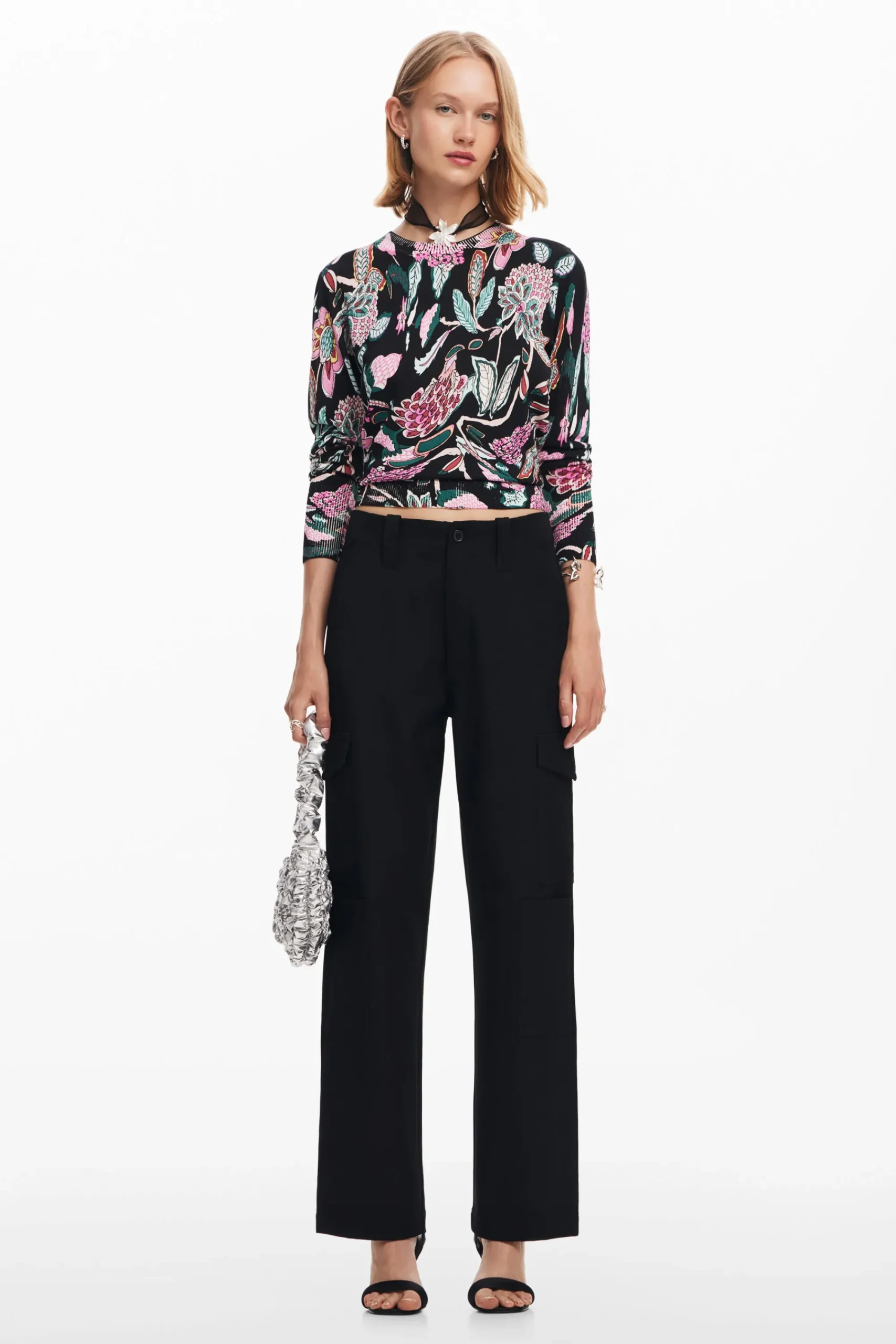 Roupa De Malha|Malha<Desigual Jersey de malha com desenhos botânicos