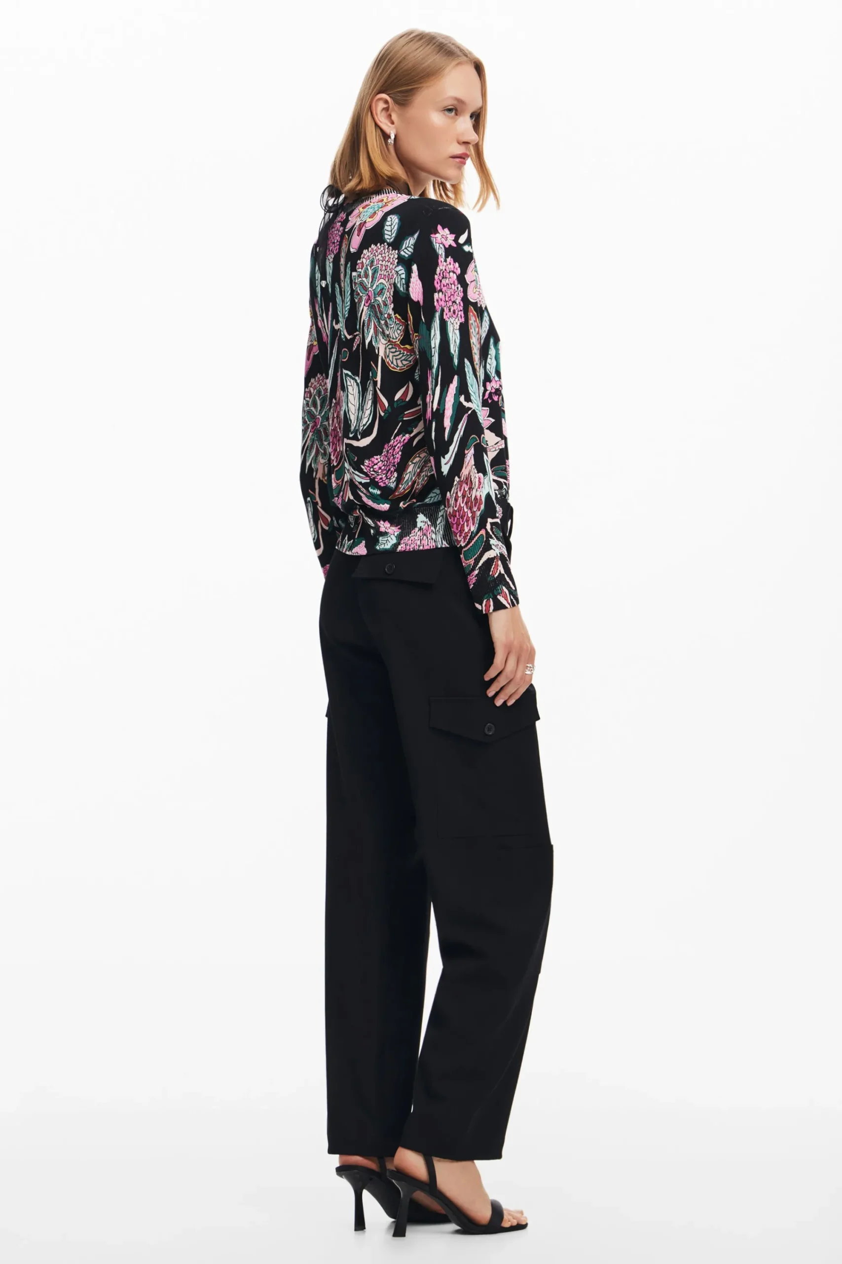Roupa De Malha|Malha<Desigual Jersey de malha com desenhos botânicos