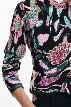 Roupa De Malha|Malha<Desigual Jersey de malha com desenhos botânicos