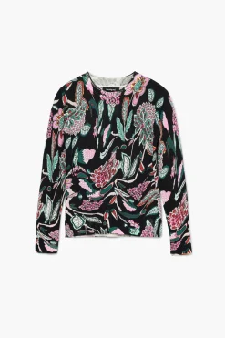 Roupa De Malha|Malha<Desigual Jersey de malha com desenhos botânicos